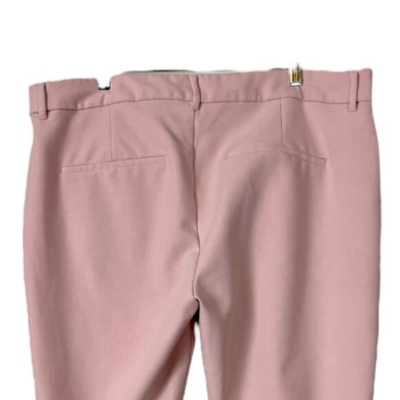 Old Navy Harper Pants Ankle Mid Rise Slim Fit Stretch Pink Rose Women’s Size 18 - Picture 4 of 6